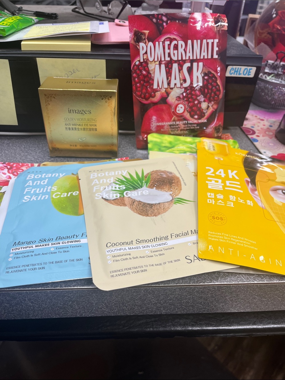Facial Sheet Mask 10 pcs and box of 30 eye masks price firm